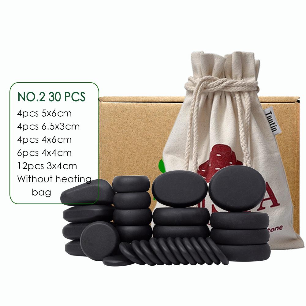 

Набор для массажа горячими камнями Tontin Spa Базальтовый камень 30 шт./компл. As picture