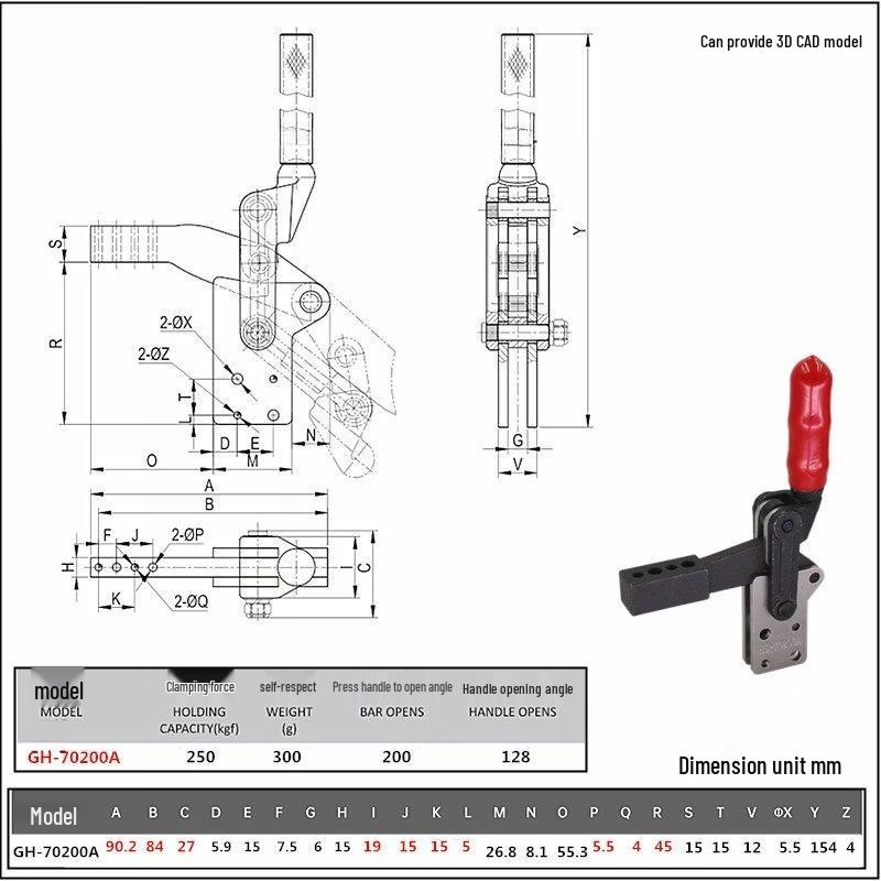 Toggle Clamp GH-70200A for Sheet Metal Welding