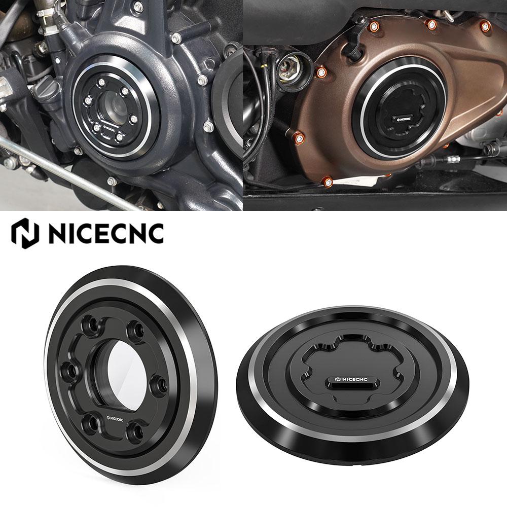 NICECNC For Harley Sportster S RH1250S Pan America 2021-2024 2021-2024 Nightster RH975 2023-2024 Left Right Side Clutch Cover