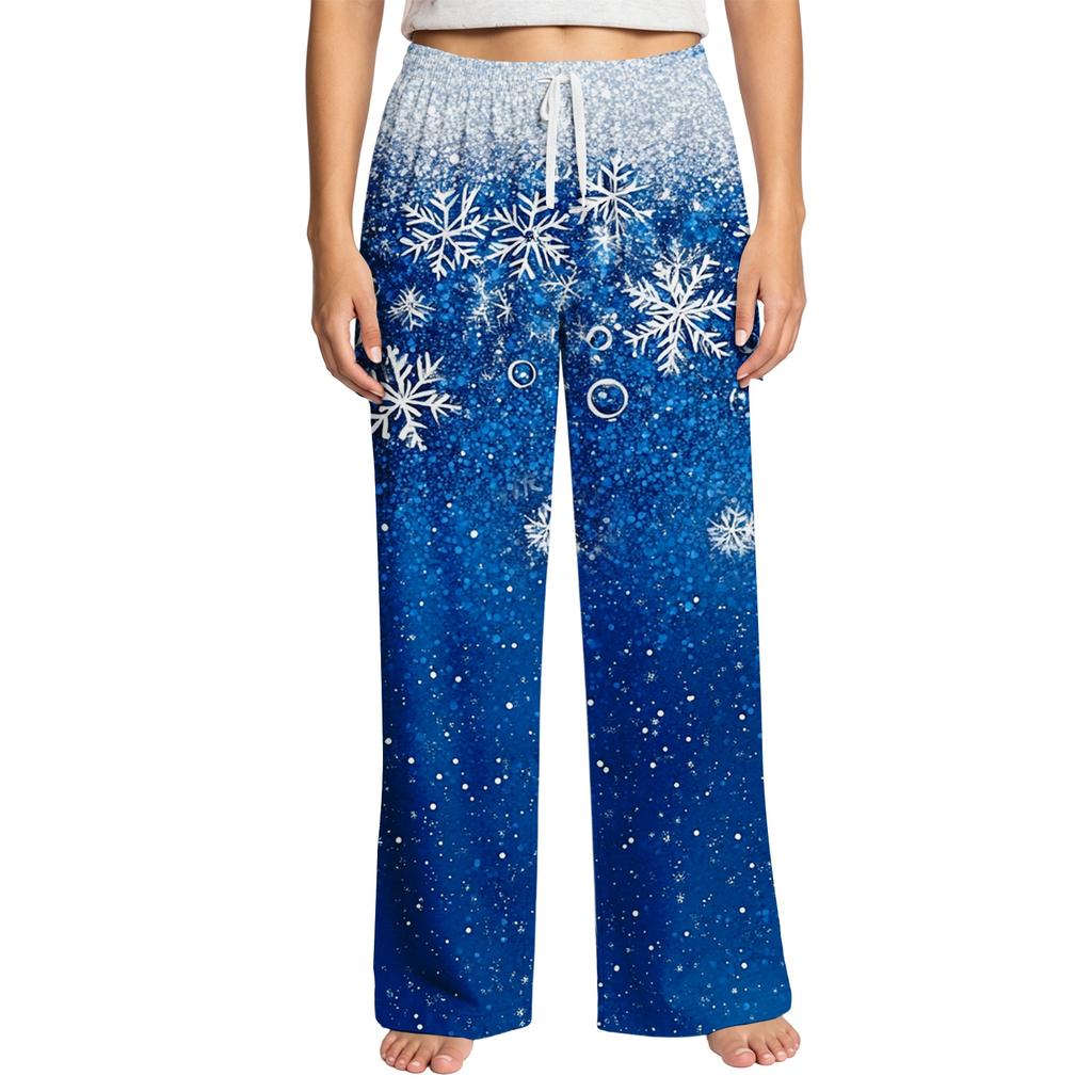 Women's Christmas Print Pajama Pants