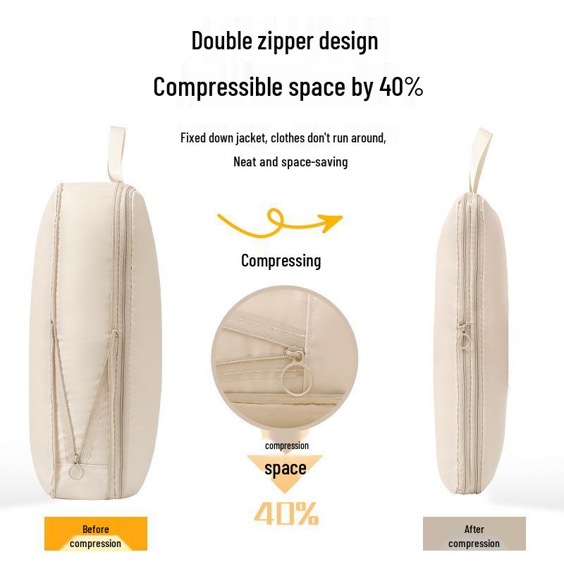 Portable Travel Clothes Compression Organizer Bag
