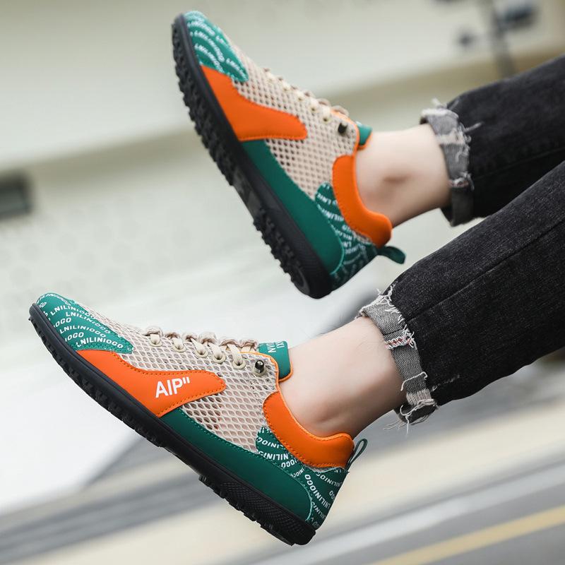 Large size summer breathable mesh sneakers thin soft-soled Forrest Gump Doudou shoes
