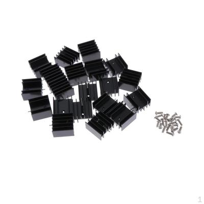 20x 24x16-25mm MOSFET Aluminiumkühlkörper 7805