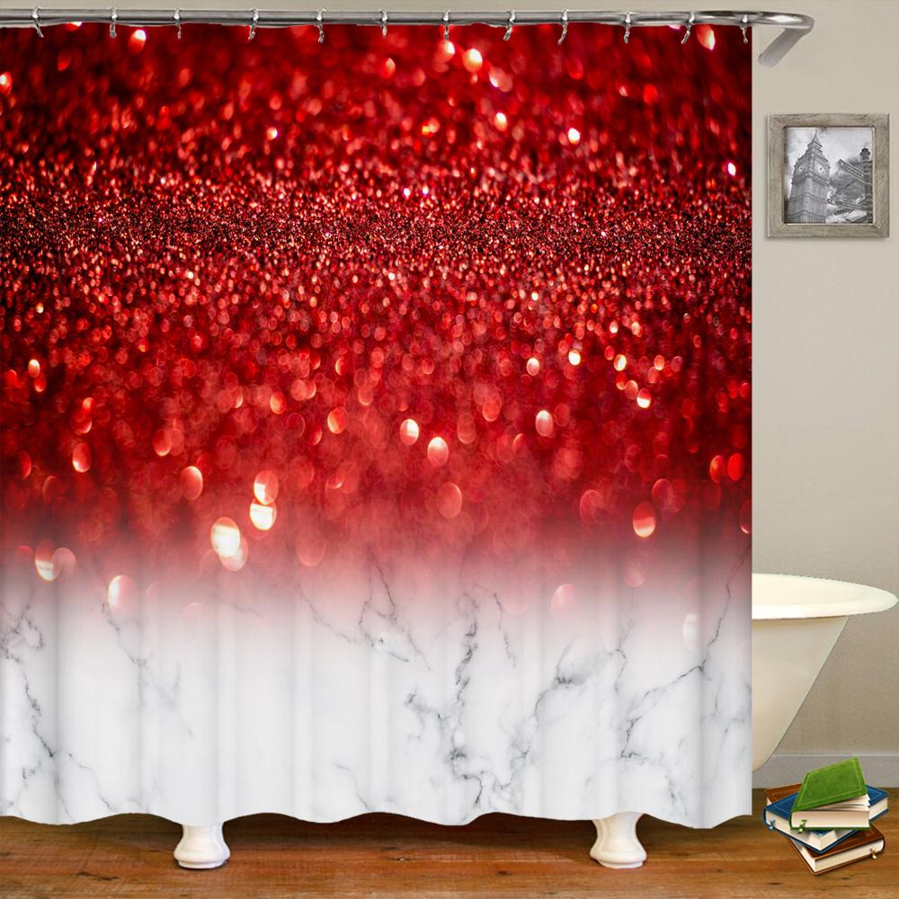 

Shiny Dream Printed Shower Curtain Mildew Waterproof Curtain With Hook Bathroom Decorative Curtain 3D Shower Curtains 240*180Cm W60H190(CM)-1 Pcs