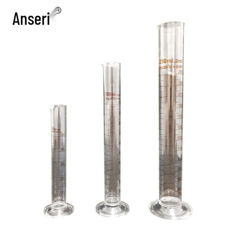 AccuSafe High Borosilicate Glass Measuring Cylinder