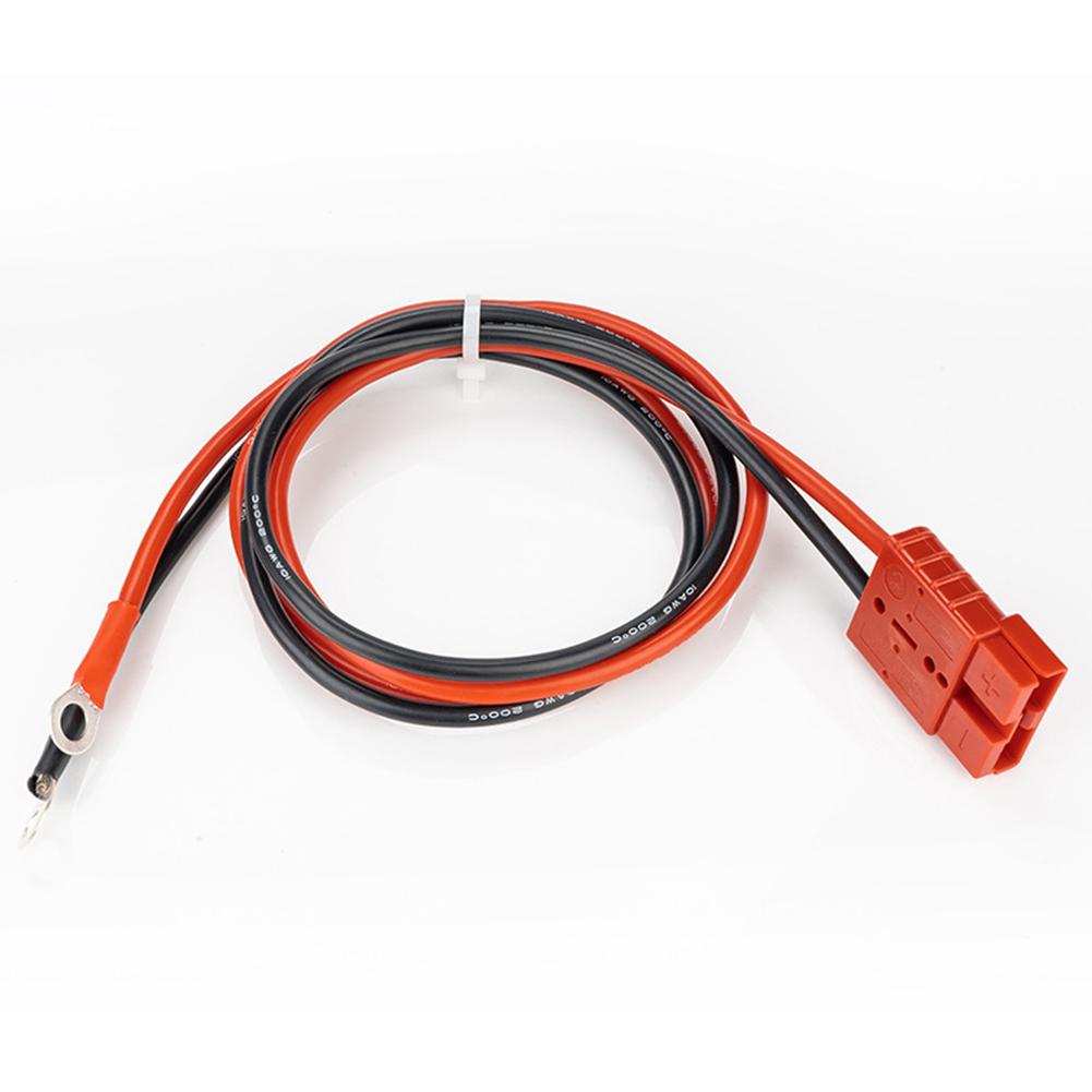 For Battery Charging 50Amp Connector Connector Cable 30cm 40C-125C M8 Post Red Black Jacket Weatherproof 1000 V DC