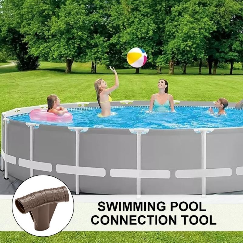  Easy Installation Swimming Pool Frame T Connector Joint Quick Setups Fit for Metal Frame Pools Easy to Attach and Secure