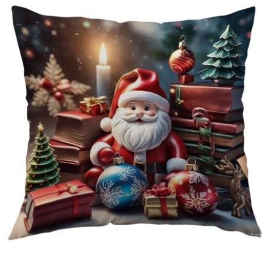 

Новая Рождественская Наволочка с Принтом Рождественский Лось Домашнее Украшение Дивана Наволочка Прикроватная Подушка 45*45cm