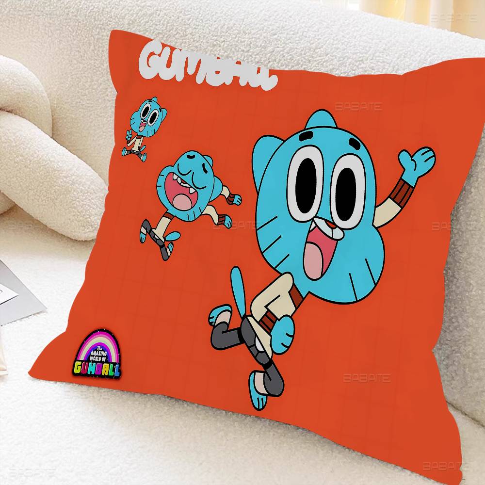 Amazing World of Gumball Personalized Pillow Dust Cover Bedroom Kids Party Decoration Pillowcase Birthday Children Gift