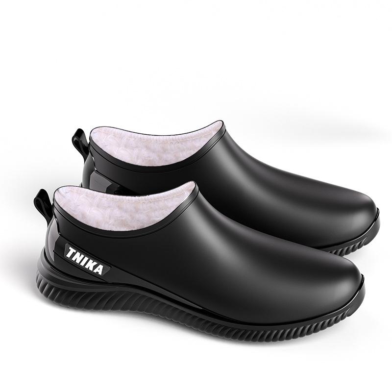 Men s Low-Top Slip-On Anti-Slip Rain Boots 41