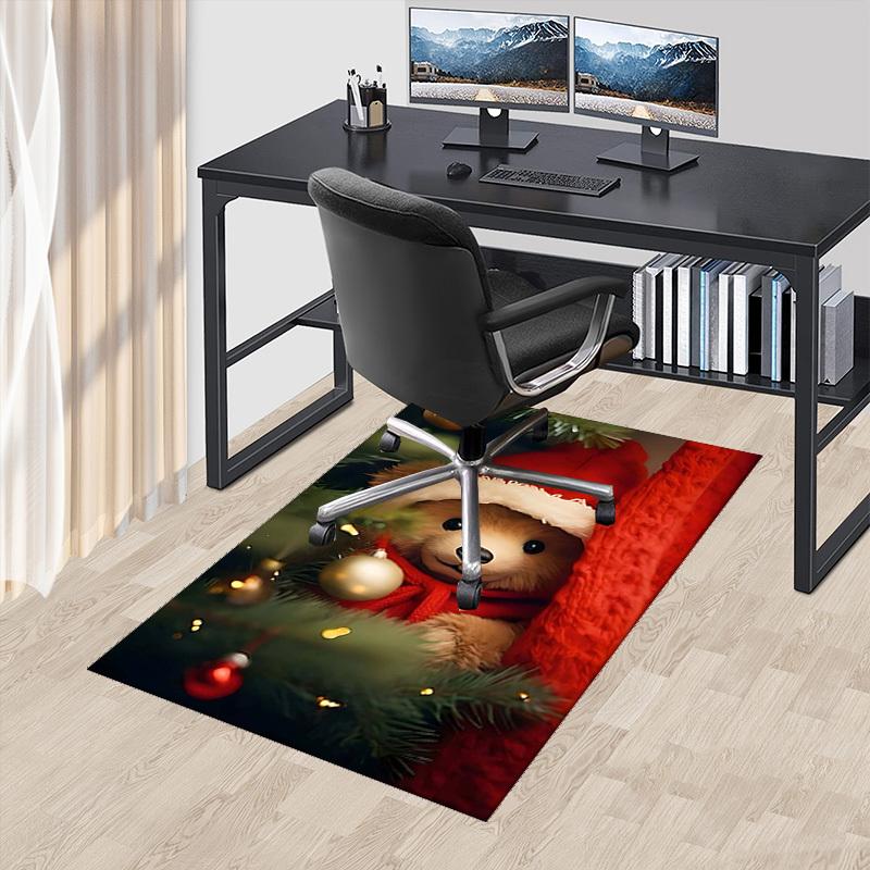 

Christmas Santa Bear Chair Mat - Anime Cartoon Design, Non-Slip Carpet for Office, Home Decor, Living Room, Bedroom, Game Room & Dormitory.R003 60cm by 90cm