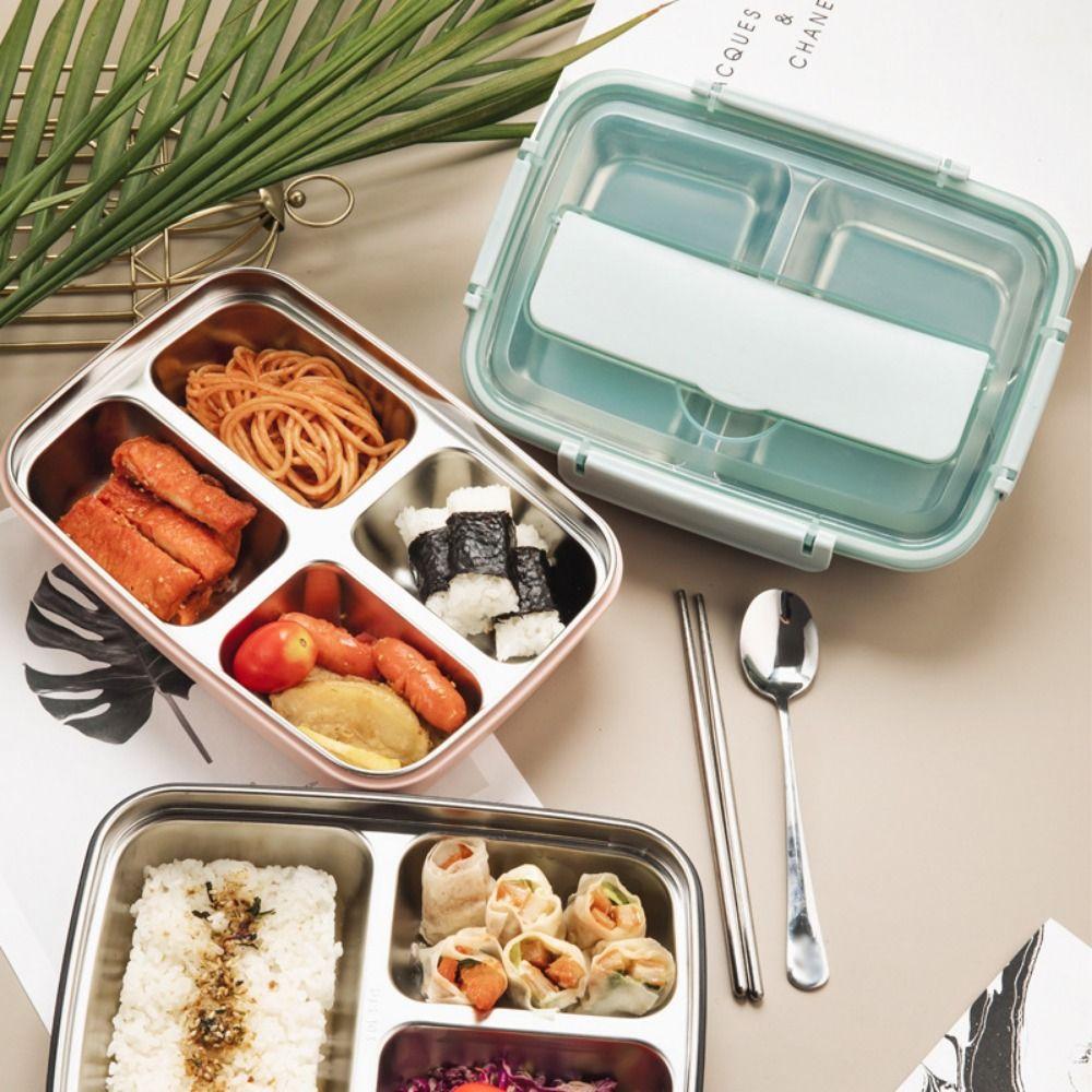 Stainless Steel Divides Food Container Sealed Lunch Container Food Storage Crisper  Travel