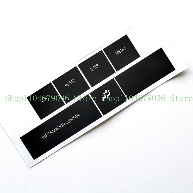 PVC Auto Central Control Button Decals Scratch Resistant Easy tallation No Tools Required Multiple Styles Available