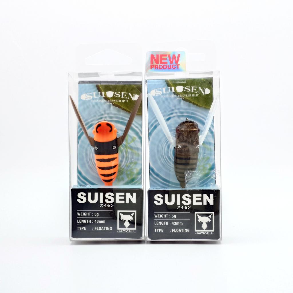 JACKALL SUISEN Topwater Lure Set 2pcs Suzumebachi Hornet Hibara Haruzemi Spring Cicada Floating Bass Fishing Japan