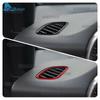 Real Soft Carbon Fiber Trim Sticker For Mercedes Benz SLK R172 2011-2016 SLC 2016-2020 Car Dashboard Side Air Vents Panel