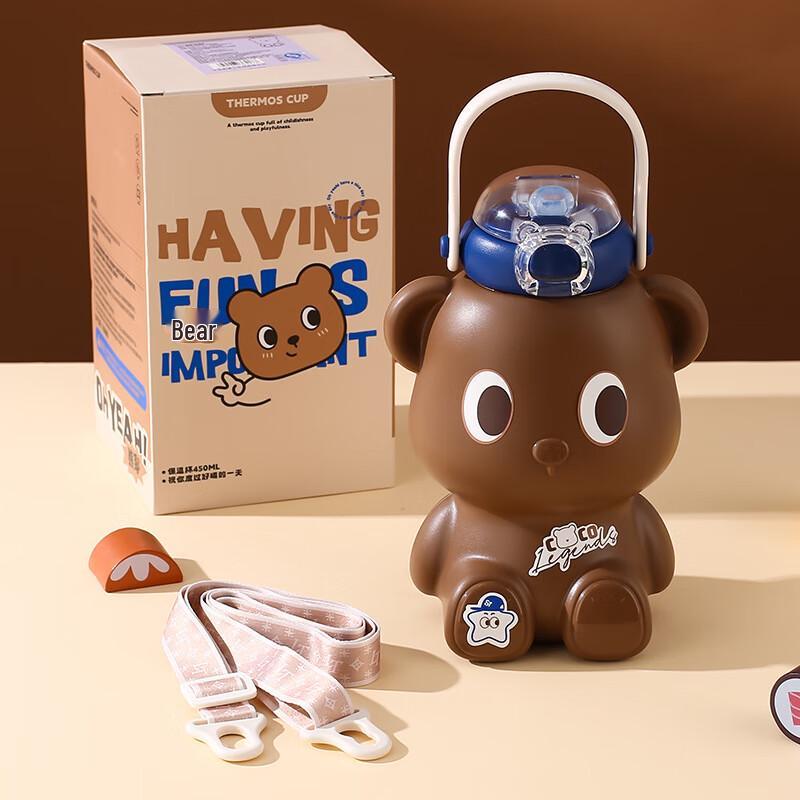 

SX 316 Stainless Steel Kids Insulated Bear Straw Cup, 450ml