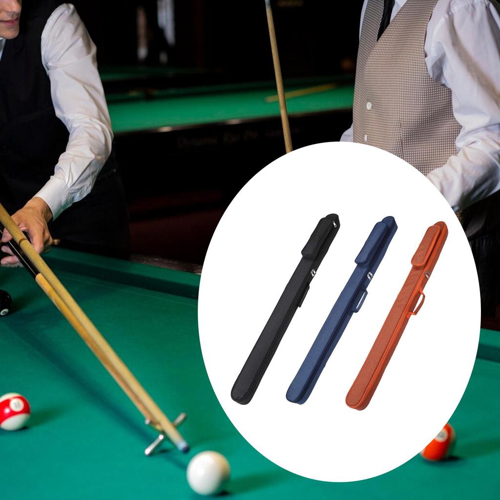 Pool Cue Case Billiard Cue Sticks Bag Organizing with Webbing Strap Professional Container Organizer Storage for 1/2 3/4