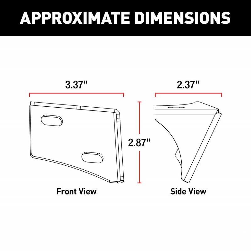 Windshield Hinge Light Bracket 2 Piece Offroad Hinge Rack Holder Stable Windshield Light Bracket For ATV Motocross Dirt Pit Bike