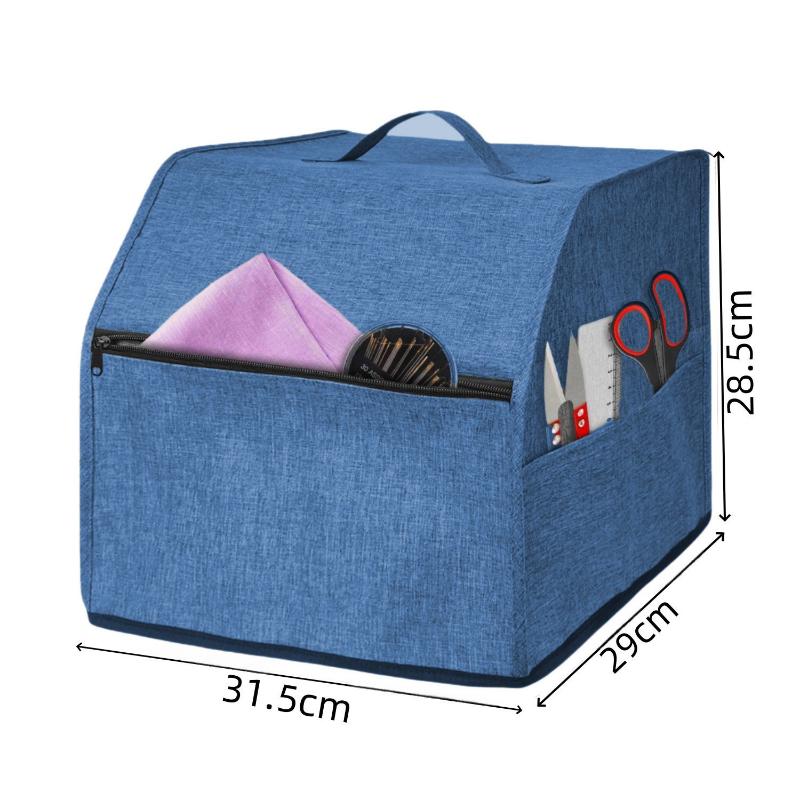 

Serger Machine Cover With Pockets Overlock Machine Cover For Storage Sewing Machine Dust Cover For Most Standard Sergers синий