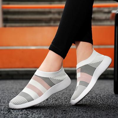 Fashion Women Casual Sports Mesh Breathable New Flat Bottomed Outdoor Walking Comfortable Vulcanized Shoes Casual Loafers Zapatos Mujer