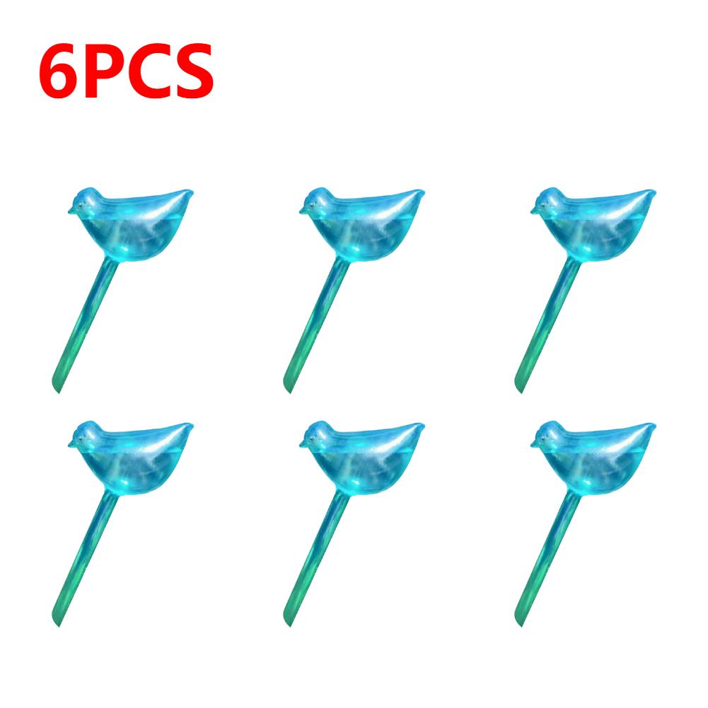 6-1Pc PVC Transparent Plants Watering Bulbs Bird Shape Automatic Drip Irrigation Self Watering Device Home Flower Waterer Bulbs