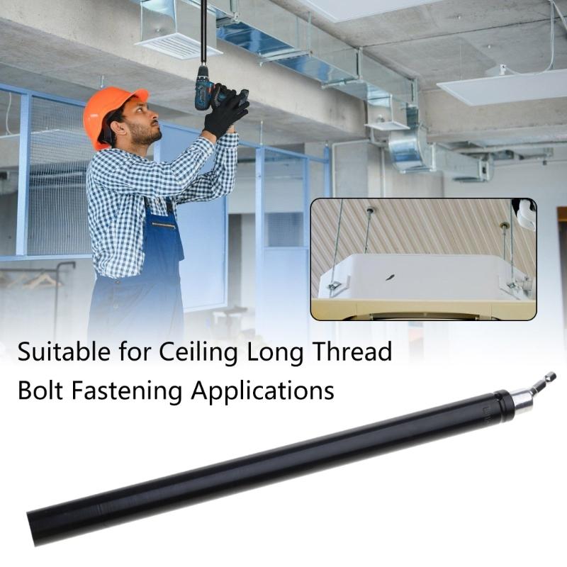 Lange hohle Nuss-Schlagschrauber-Einsatz mit 1/4" Sechskant-Schaft Power-Bohrer-Adapter für Elektrobohrer-Anschluss