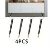 4pcs Furniture Leg Accessories Furniture Legs Metal Furniture Replacement Sofa Living Room Bedroom Table Cabinet TV Stand Feet