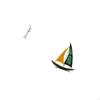 Graceful Dancing Girl And Sailboat Fusion Modern Art Sculpture for Bedroom Office Table Centerpiece