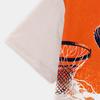 Summer Round Neck Basketball Pattern 3D Printed Top Fashionable Casual Short Sleeved Children's Boy T-shirts