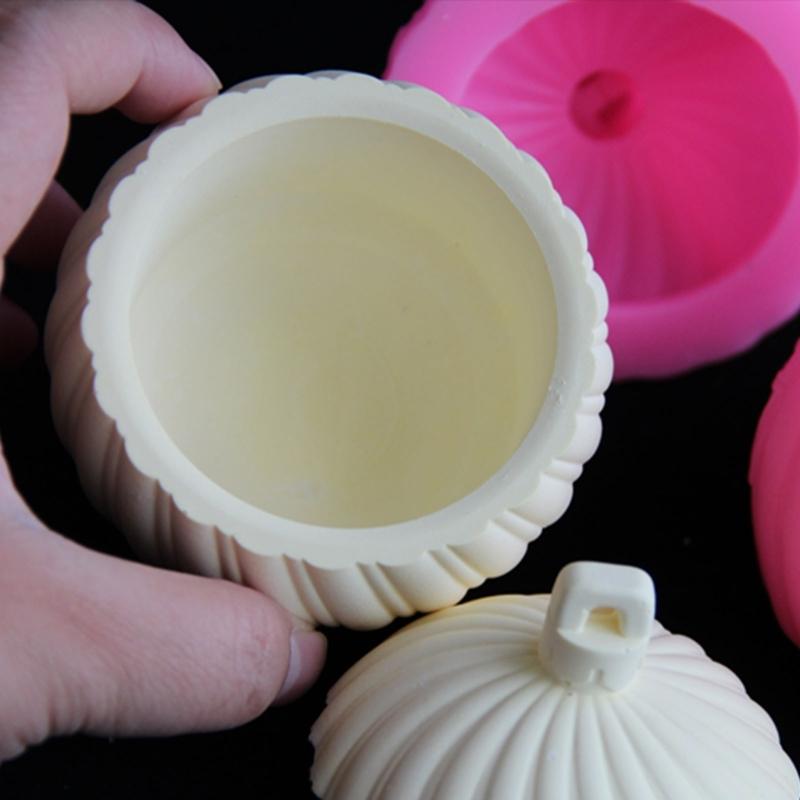 Flexible Epoxy Resin Container Mold Sphere Shaped Jar With Lid Perfect For Candle Holders And Christmas Decorations