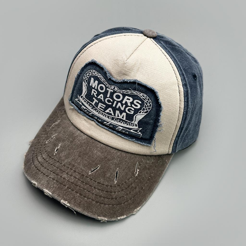 Patch Printing Letter Hole Wind Baseball Cap Men'S And Women'S Sunshade Personalized Color Matching Cap