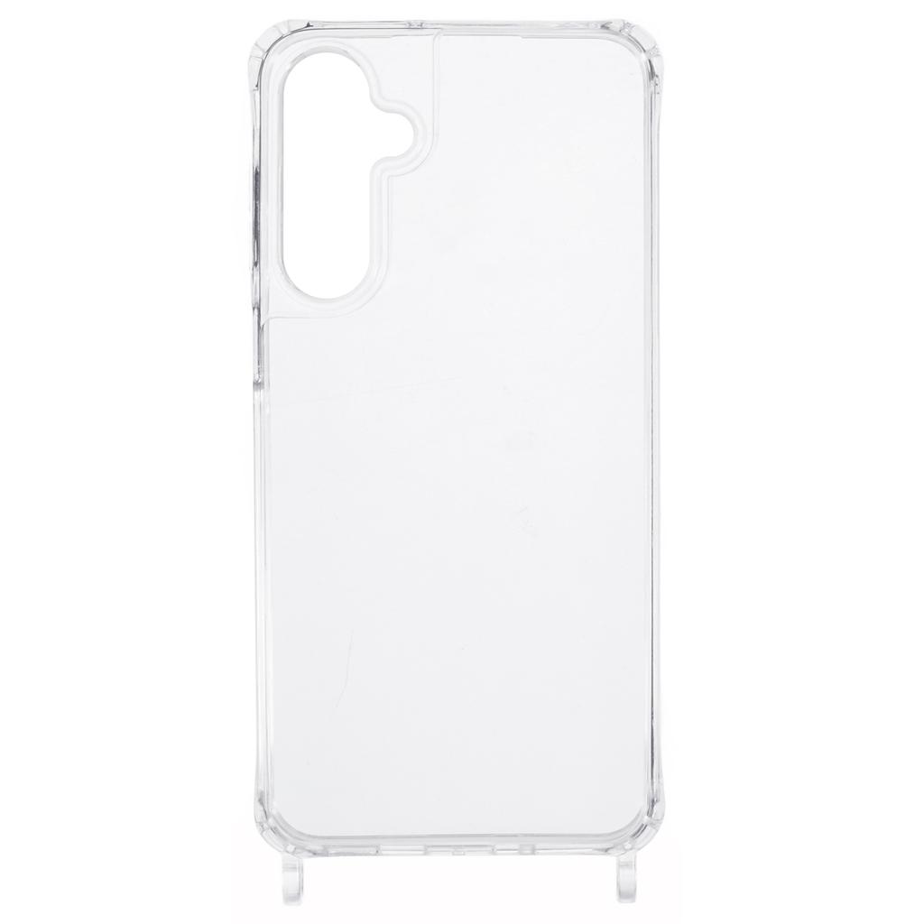 For Samsung Galaxy A55 5G Case PC+TPU 1.5mm Clear Phone Cover with Lanyard Holes