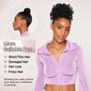 Women's Fashion Hair Bun, Curly Wave Synthetic Hair Piece, Afro Kinky Curl Drawstring Ponytail Bun, Voluminous Hair Donut for Daily Style