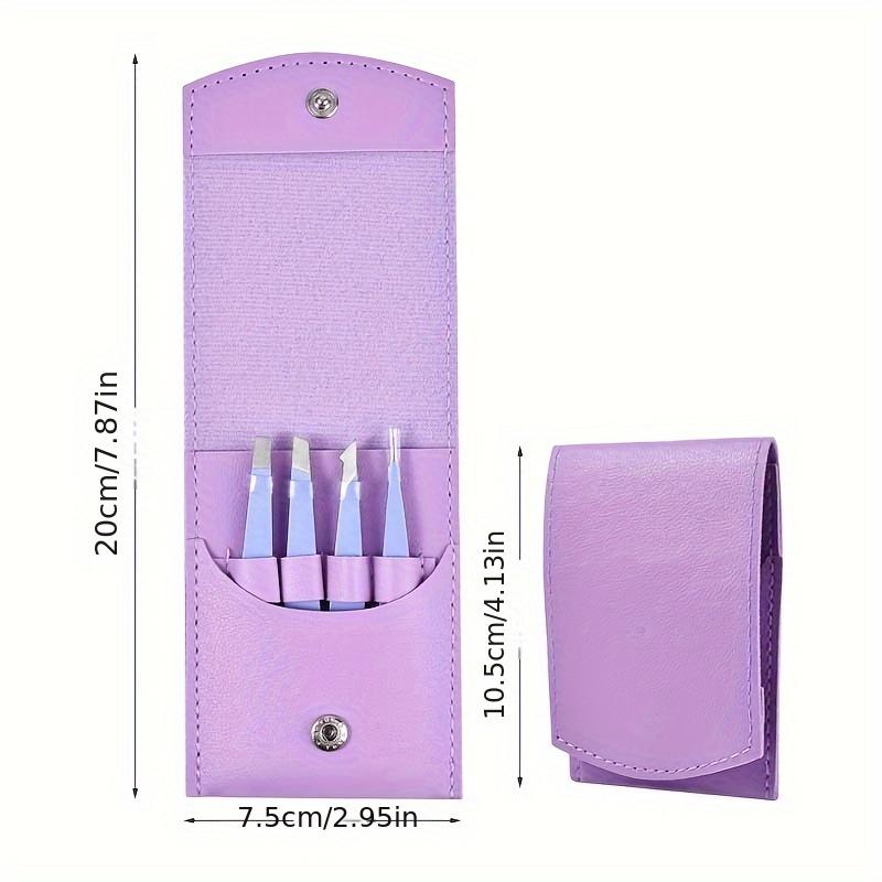 Summer Color 4 in 1 Stainless Steel Eyebrow Tweezers Set Makeup Tools for Eyelash Removal Long Lasting Anti Rust and Easy