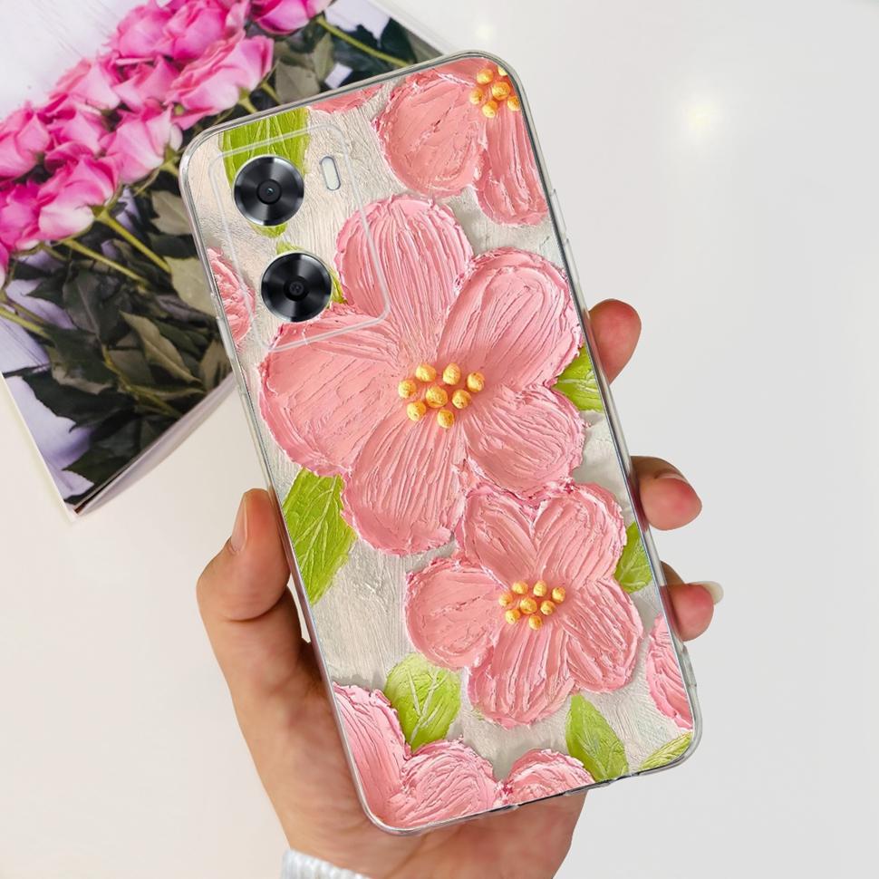 For Oppo A57 4G 2022 Case CPH2387 Lovely Bear Cover Soft For Oppo A 57 S A57S A77 A57 4G OppoA57 Fashion ShockProof Phone Cases
