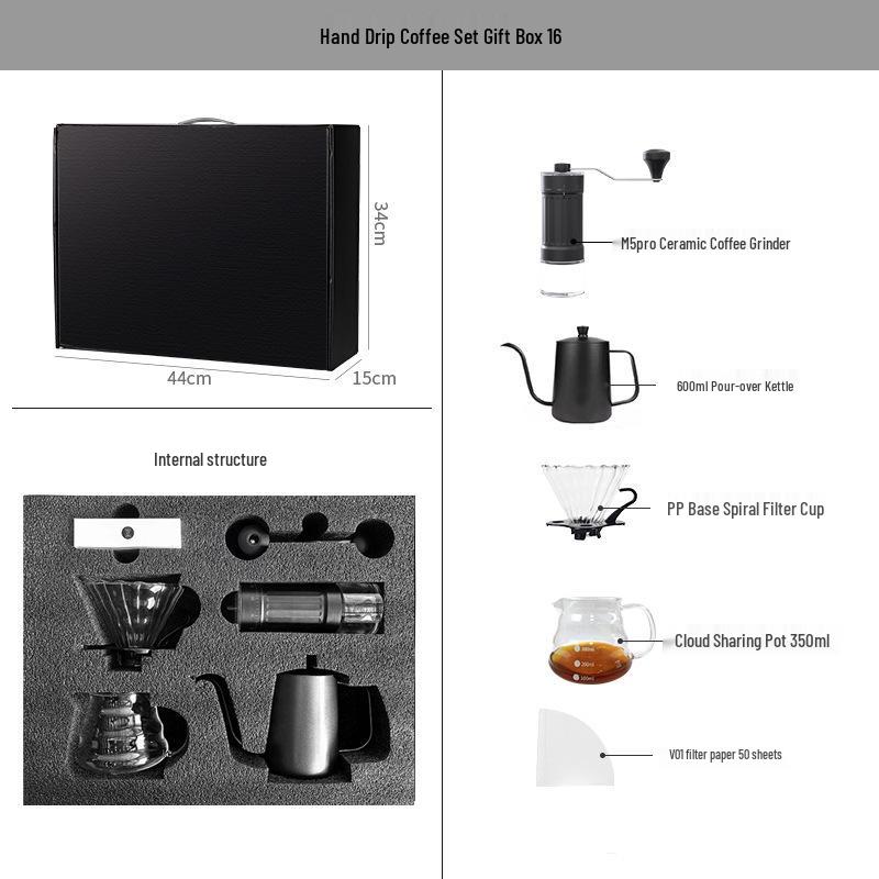 Premium Coffee Pour-Over Gift Set - Complete Utensil Collection