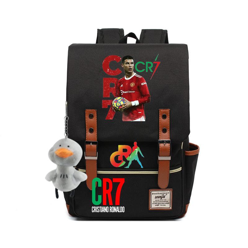 Modischer Anime CR7 Teenager Schüler Schultasche Herren und Damen Freizeit Rucksack