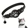 Collare GPS per Gatti con Cinturino Riflettente, Mini Dispositivo di Localizzazione Animali Domestici in Tempo Reale, Localizzatore Impermeabile Anti Smarrimento per Gattini all'Aperto A1 H9S3