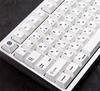 Minimalist White Japanese Keycaps For Mechanical Keyboard Cherry Profile Dye Sub PBT Suit for 61 68 75 84 87 98 AULA F75 Ajazz