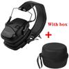 Tactical Electronic Shooting Earmuff Case Anti-noise Headphone Sound Amplification Hearing Protection Headset Foldable with Bag
