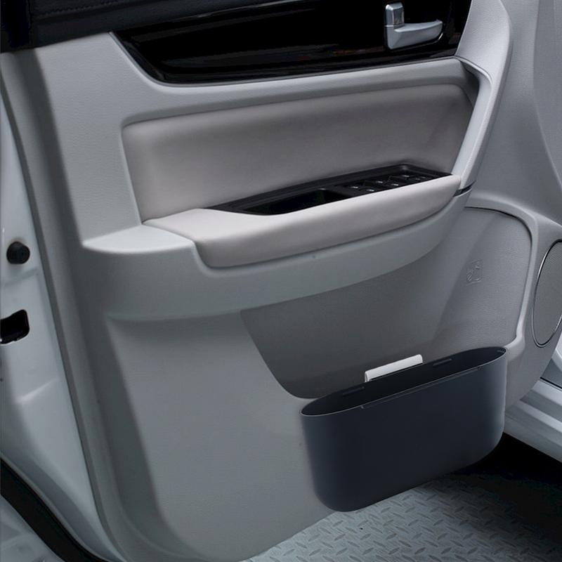 Car Trash Bin Detachable Small Sealed Trash Can For Car Door Space Saving Dustbin For Home Working Place Washable Trash Bin For