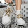 New Autumn High-top Casual Work Shoes, Anti-slip and Wear-resistant Outdoor Leisure Sports Shoes, Men's High-top Boots