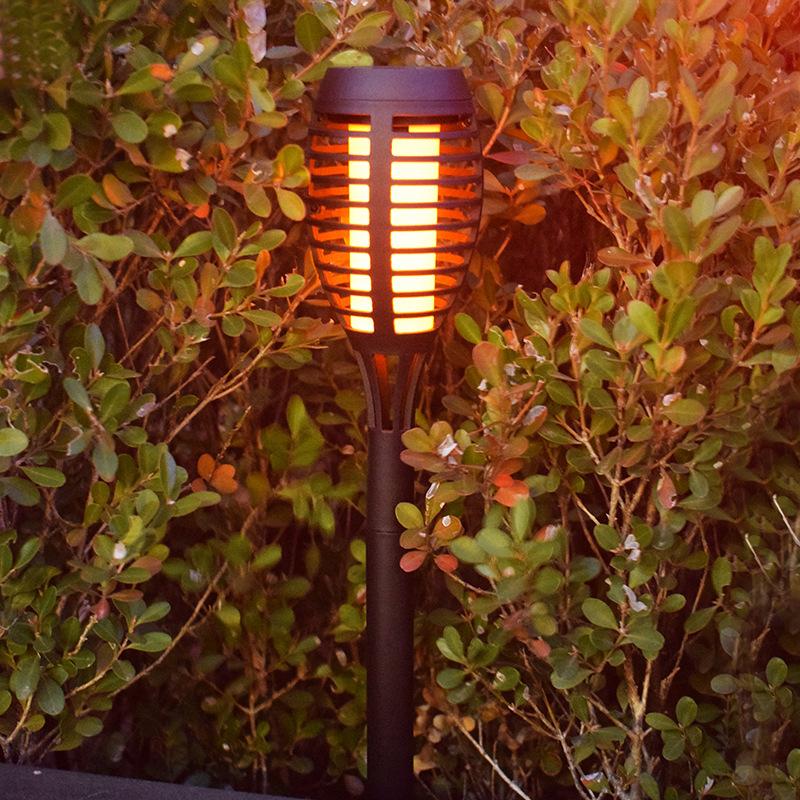 New Solar EnergyledFlame Torch Light Outdoor Decorative Landscape Light Courtyard Garden Rainproof Decorative Landscape Light