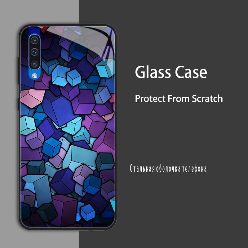 

Для Samsung Galaxy A50 A50S A30S Чохол-кришка Захисний чохол із загартованого скла Жорсткий чохол-бампер Для Samsung A20 A30 A51 A71 5G Захисний чохол For Samsung A30S