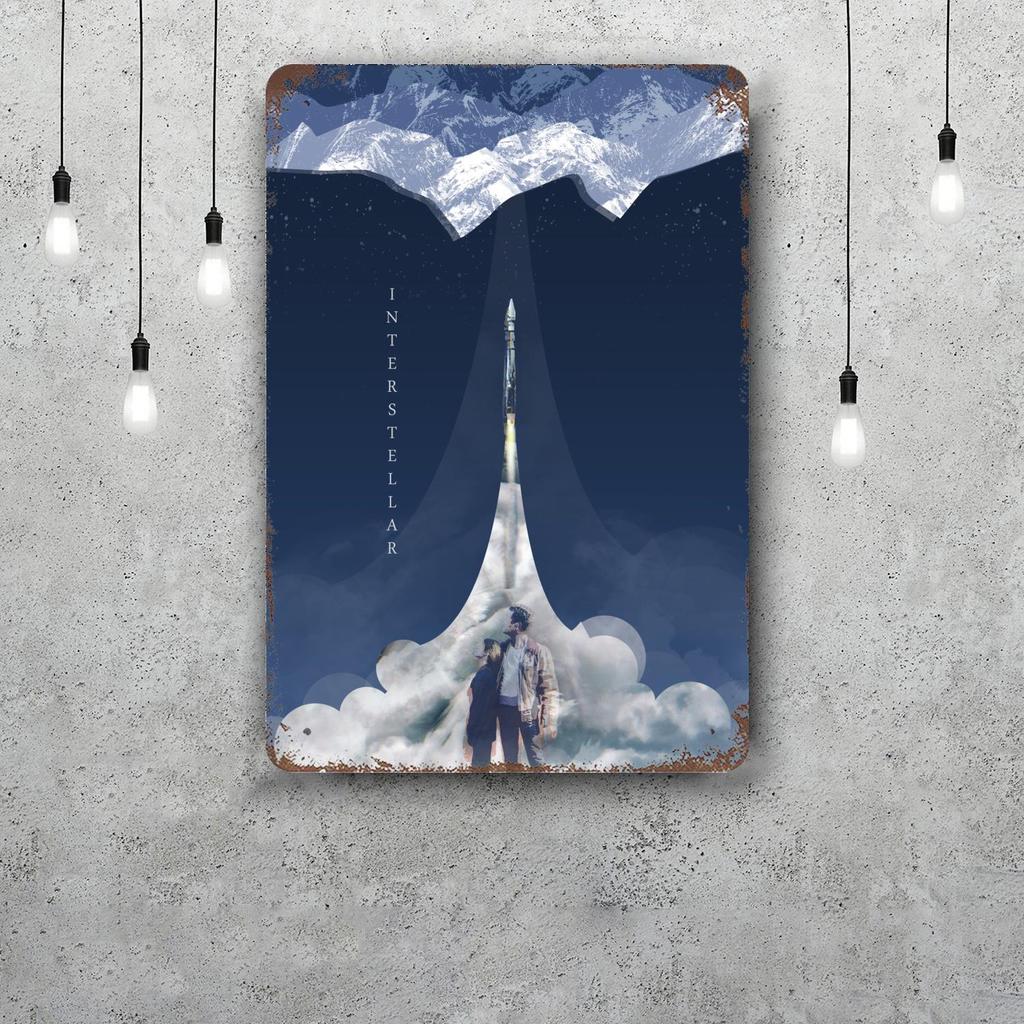 interstellar Decor Vintage Metal Signs Tin Signs Captain Poster Decor for Bar Pub Club Man Cave Wall Decoration