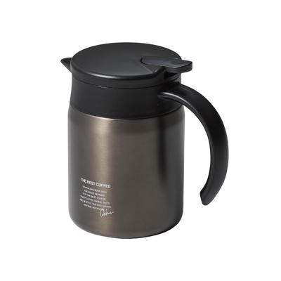 CB Japan QAHWA Isolierter Kaffeeserver, 600 ml, Graphitgrau, mit Teflon-beschichteter Innenseite