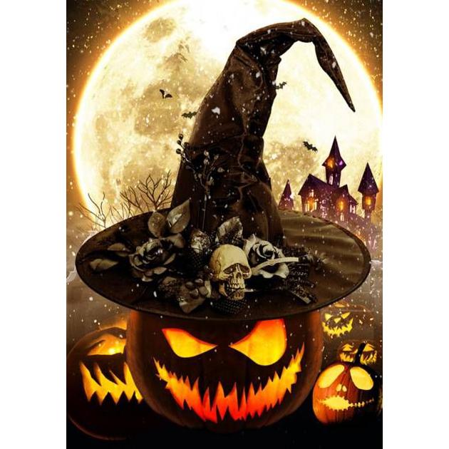 

5D DIY Алмазная вышивка Тыква Кристалл Rhinestone Алмазная картина Животное Алмазная мозаика День всех святых Подарок Украшение дома Full Square 20X30CM