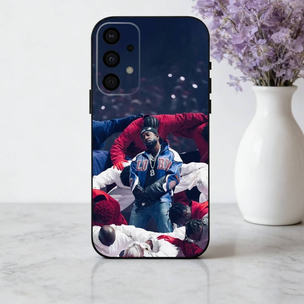 K-Kendrick-K Rapper L-Lamar-R Phone Case For Samsung Galaxy A73,A72,A71,A70,A53,A52,A51,Soft Silicone Black Cover