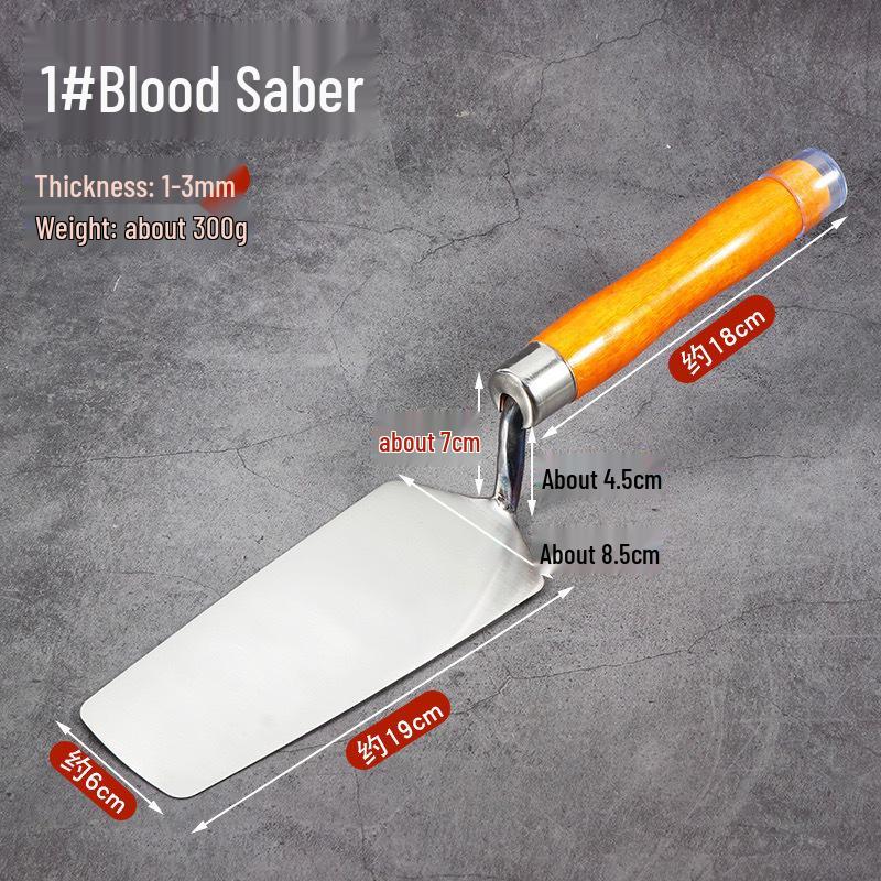 Stainless Steel Gray Spoon Spatula Trowel & Wall Scraper for Plastering and Tiling