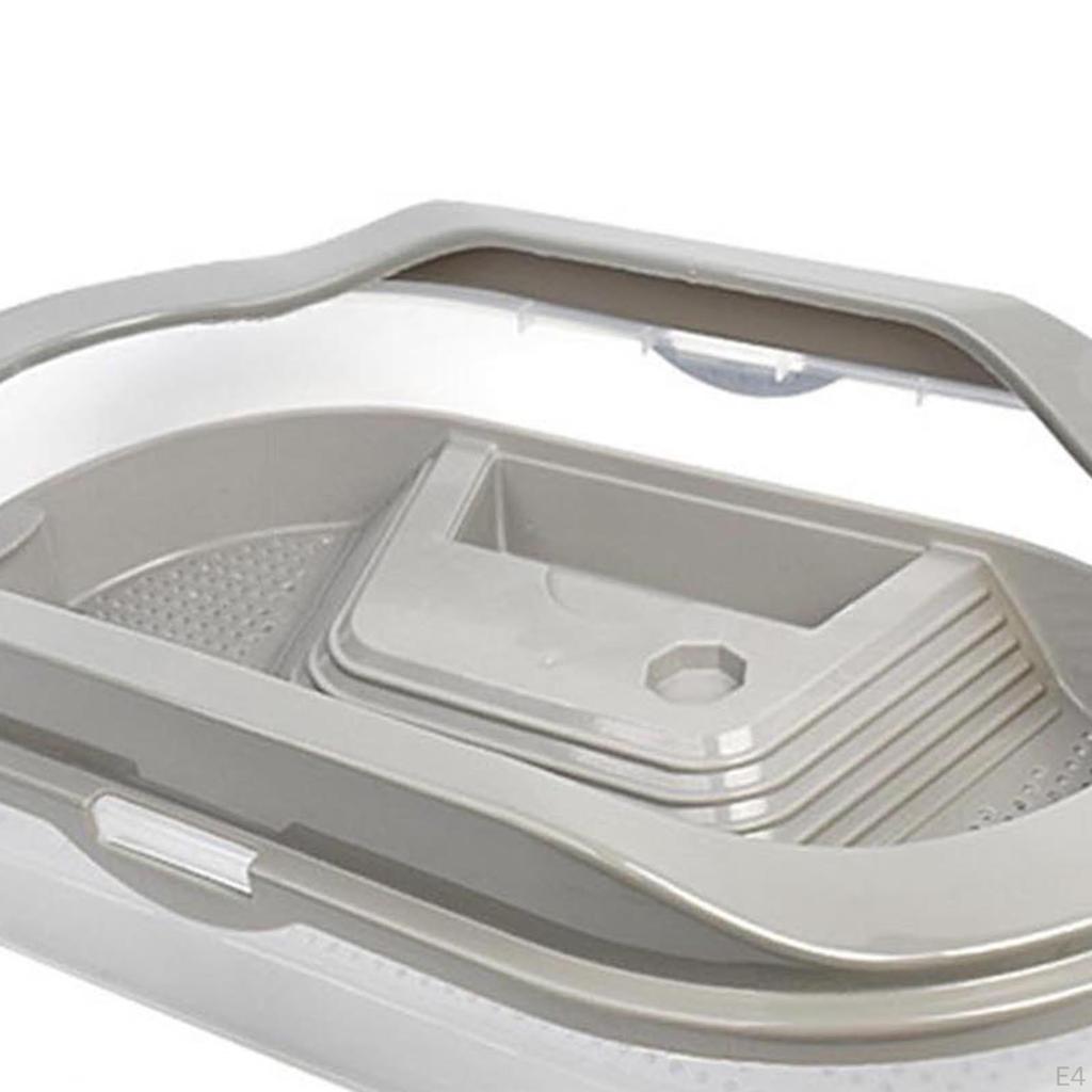 Przenośny zbiornik dla żółwia z tarasem słonecznym - Idealny dla gadów i płazów